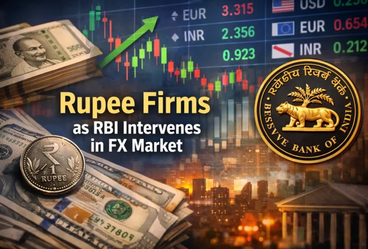 rupee intervens in market