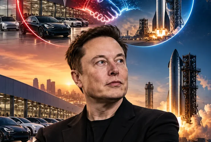 Tesla SpaceX merger